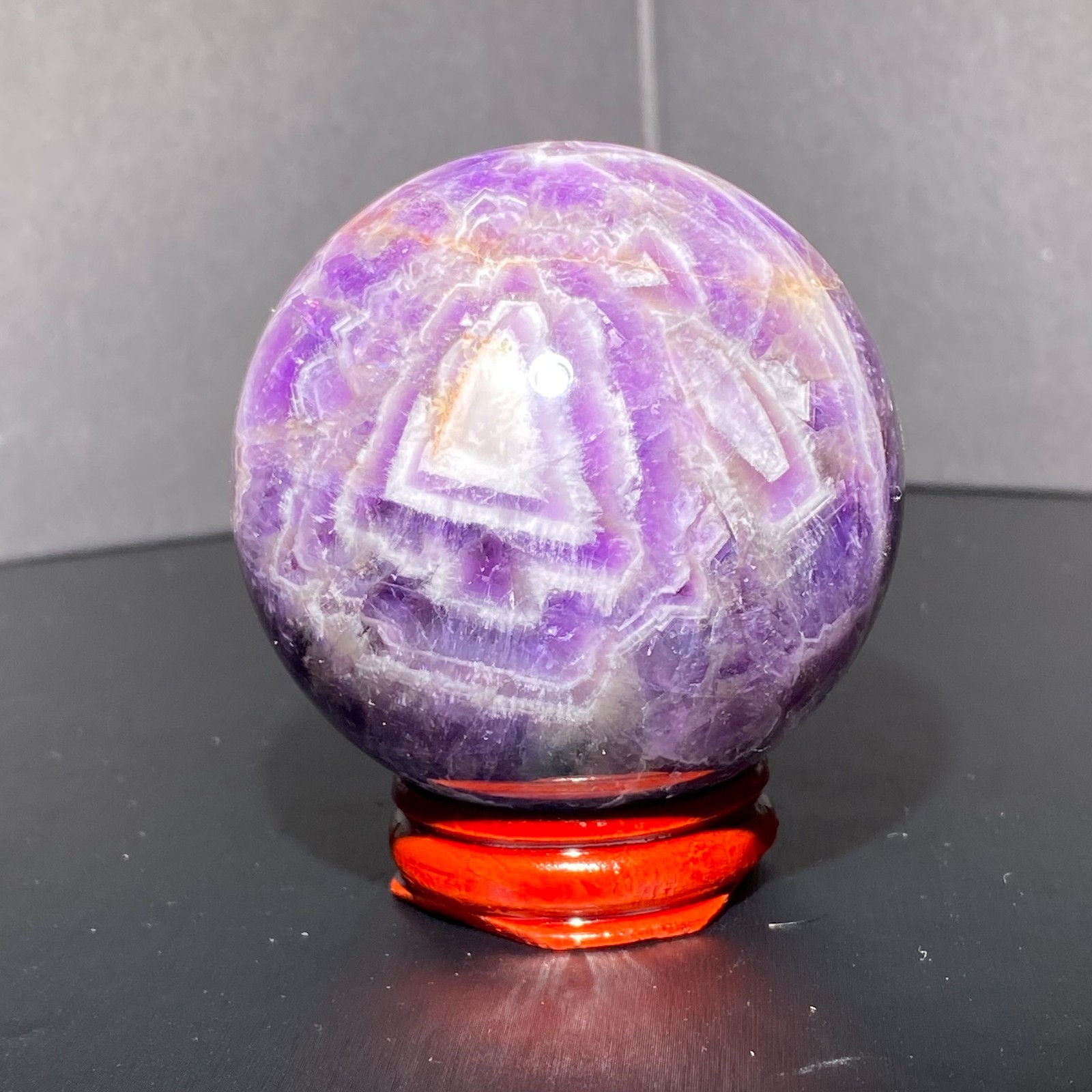 290G Natural Dreamy Amethyst ball Quartz crystal Sphere Crystal Reiki Healing