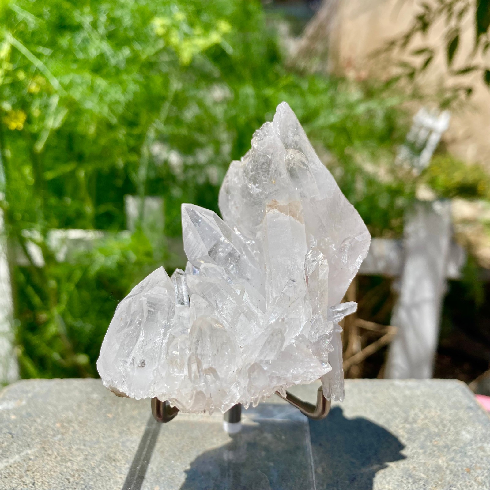 169G Natural rare white water crystal cluster backbone mineral specimen