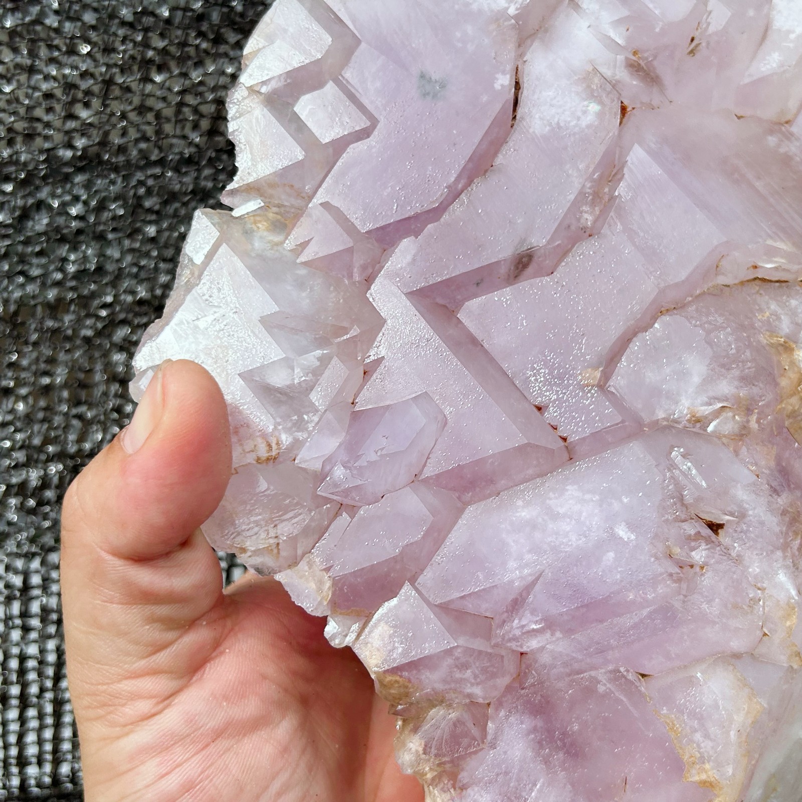 All 6.6LB Natural Amethyst Skeleton Crystal Quartz Rough Mineral specimens A215