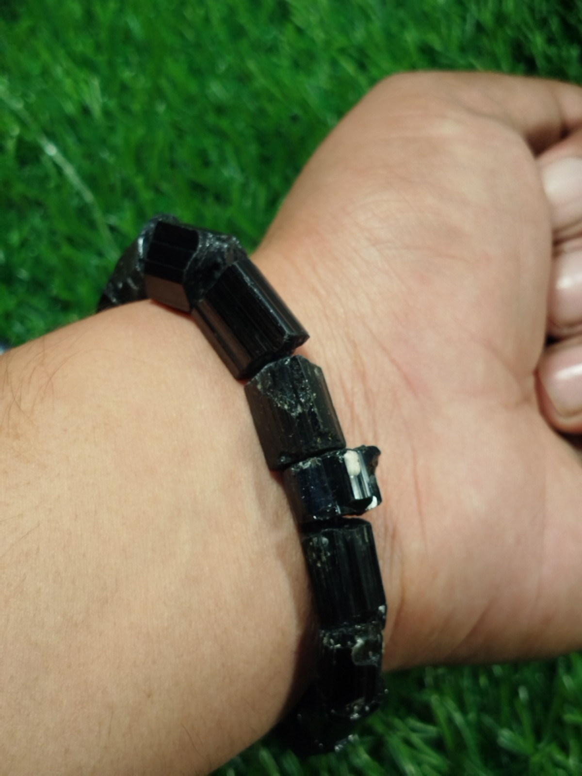 54 Grams Black Tourmaline Stackable Bracelet From Skardu Pakistan