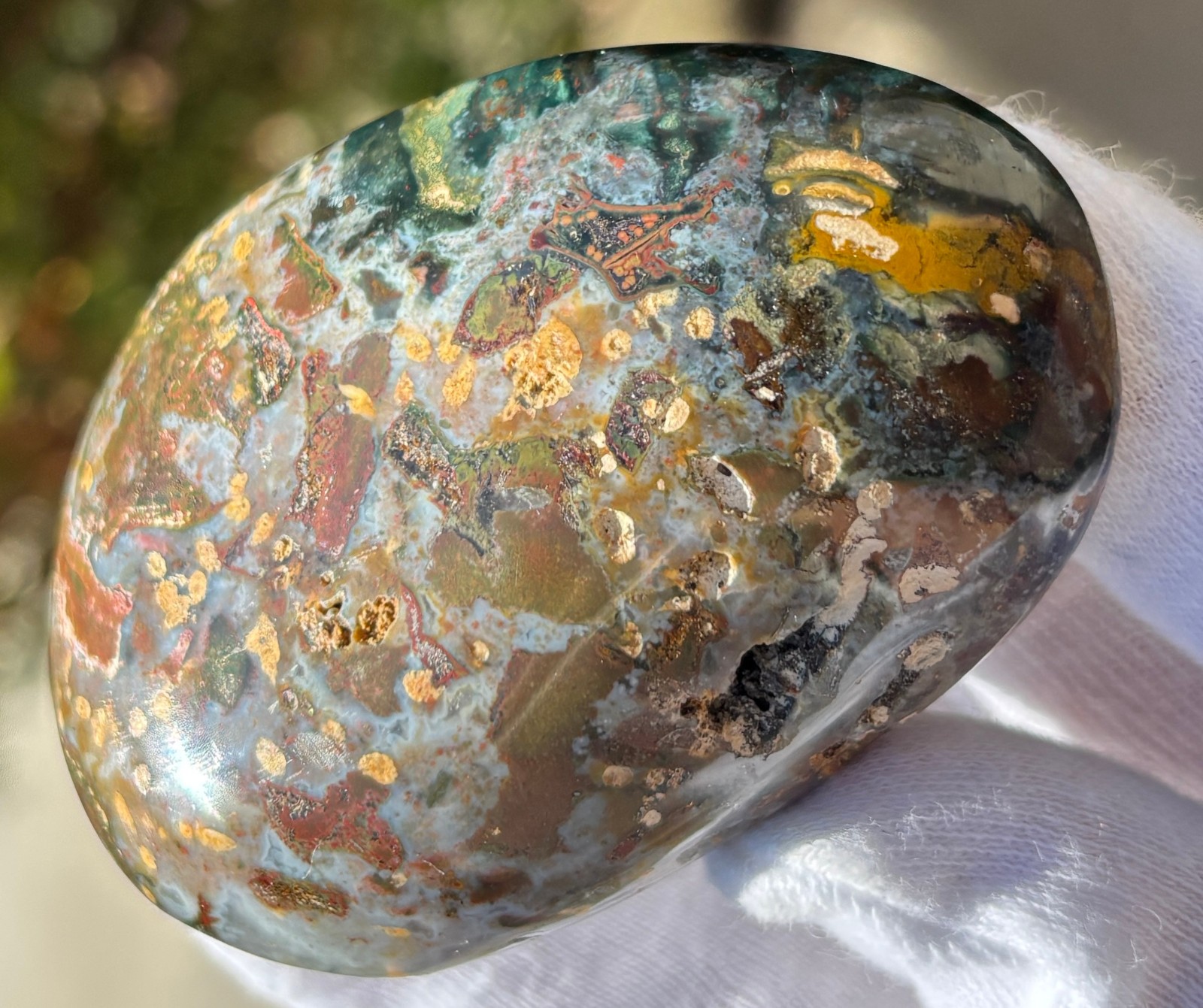 USA SALE 242g LOT OCEAN JASPER OJ PALMSTONES PALM STONES Palm Stone