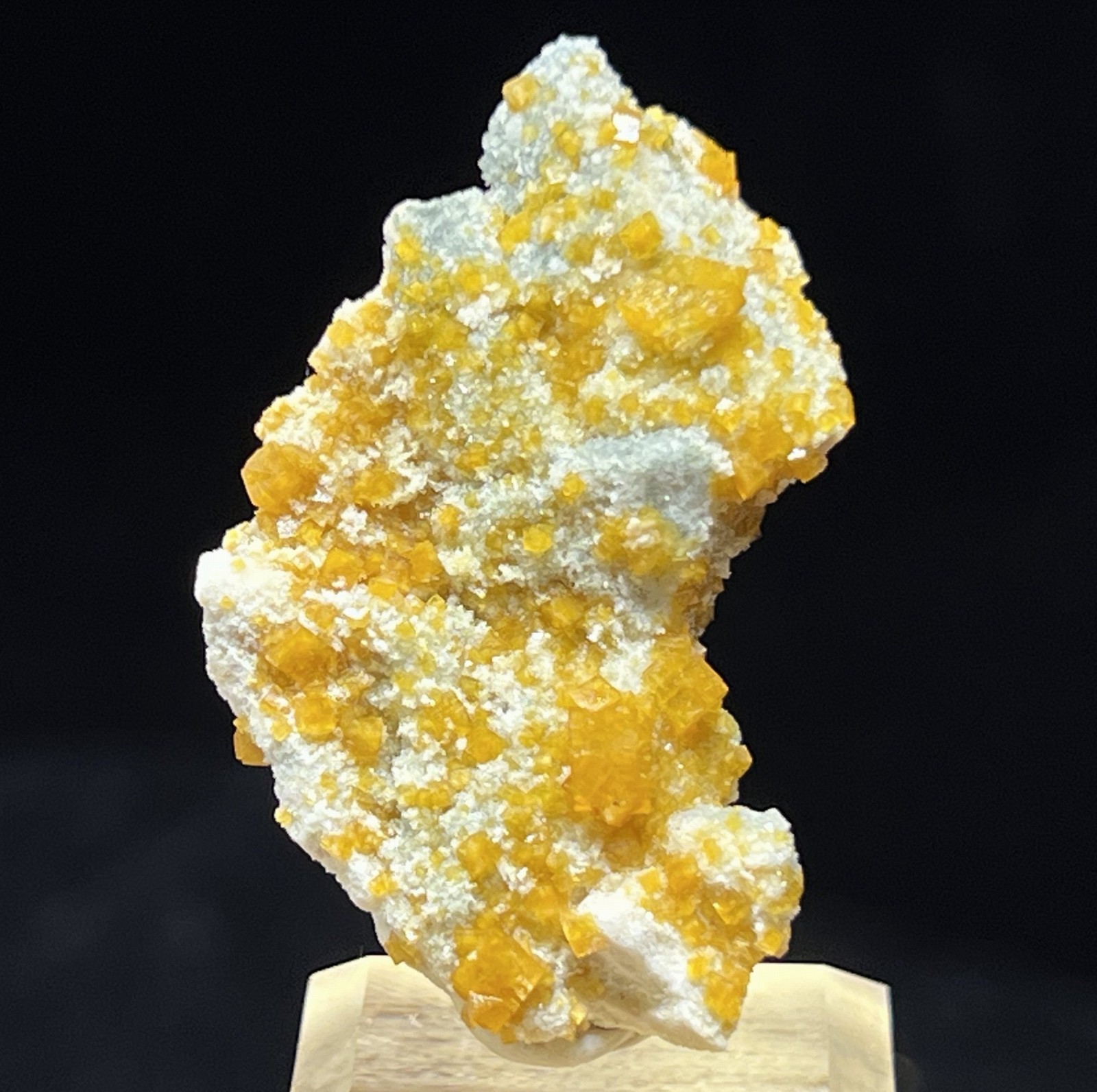 39mm Orange Chabasite crystals on Feldspar, Natural Mineral Specimen