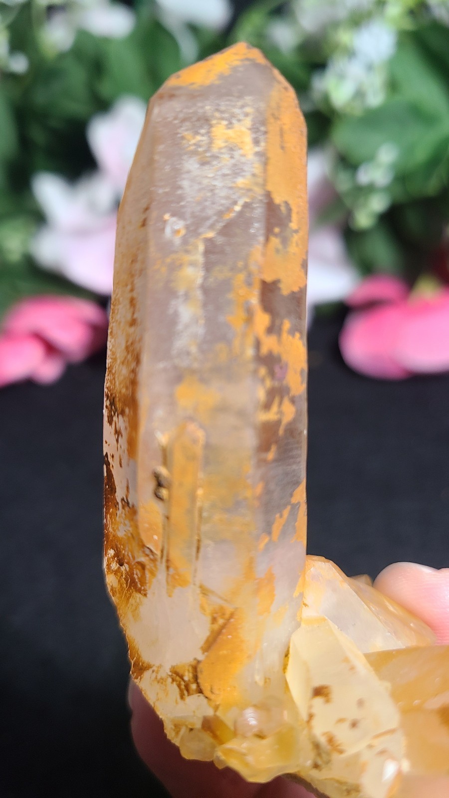 3.4″ 76g Pretty V Shape Golden Healer Quartz Crystal Cluster Stone Specimen
