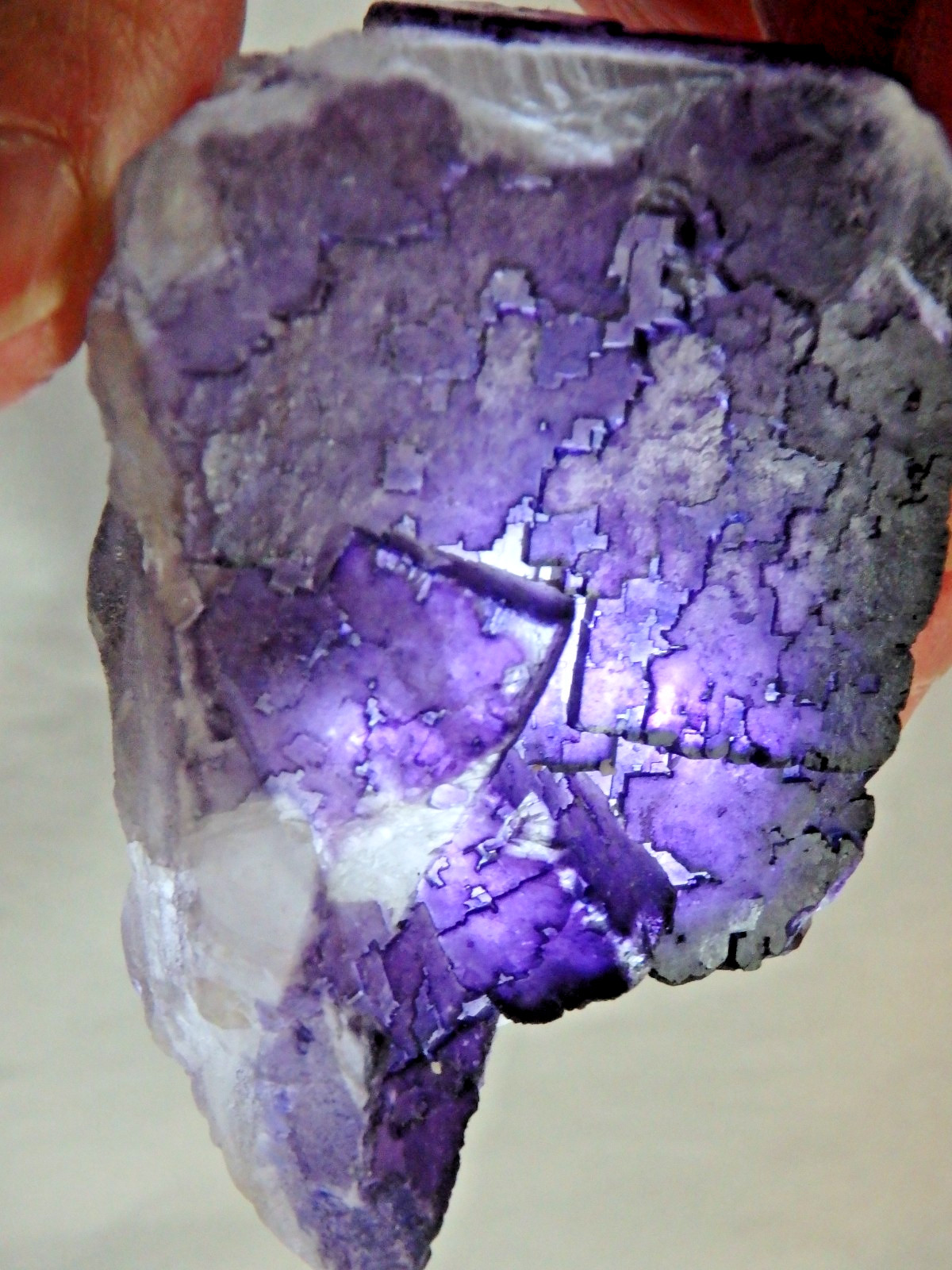 Beautiful Crystal ✨Purple Fluorite 262.6 grams Illinois Cubic Formation