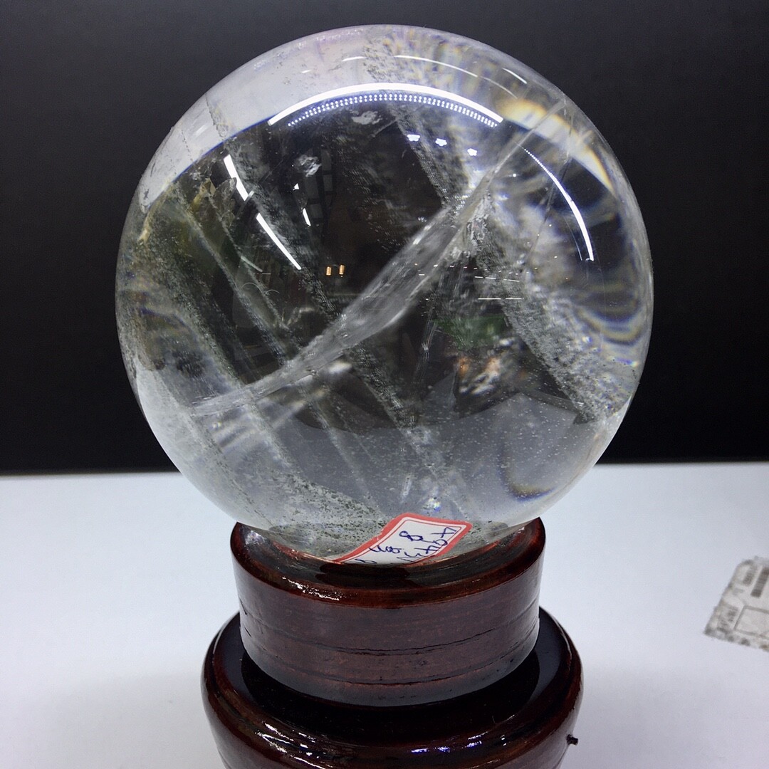 high quality Natural Clear Quartz Ball Crystal Reiki energy Sphere healing 1.9LB