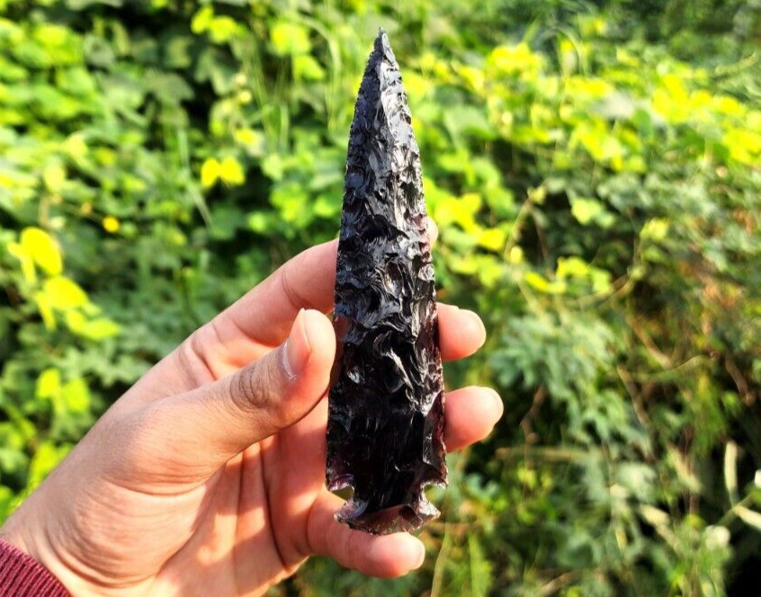 Amethyst Spearhead Large Arrowhead Crystal Healing Purple Crystal Metaphysical
