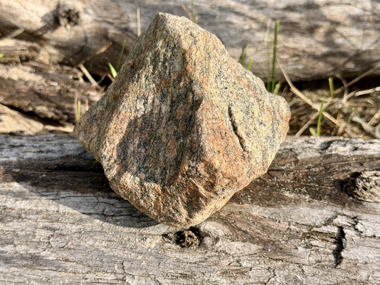 Natural Lake Michigan Rock Speckled Granite With Pink Hue Large LOOK! 👀 2.7lb+