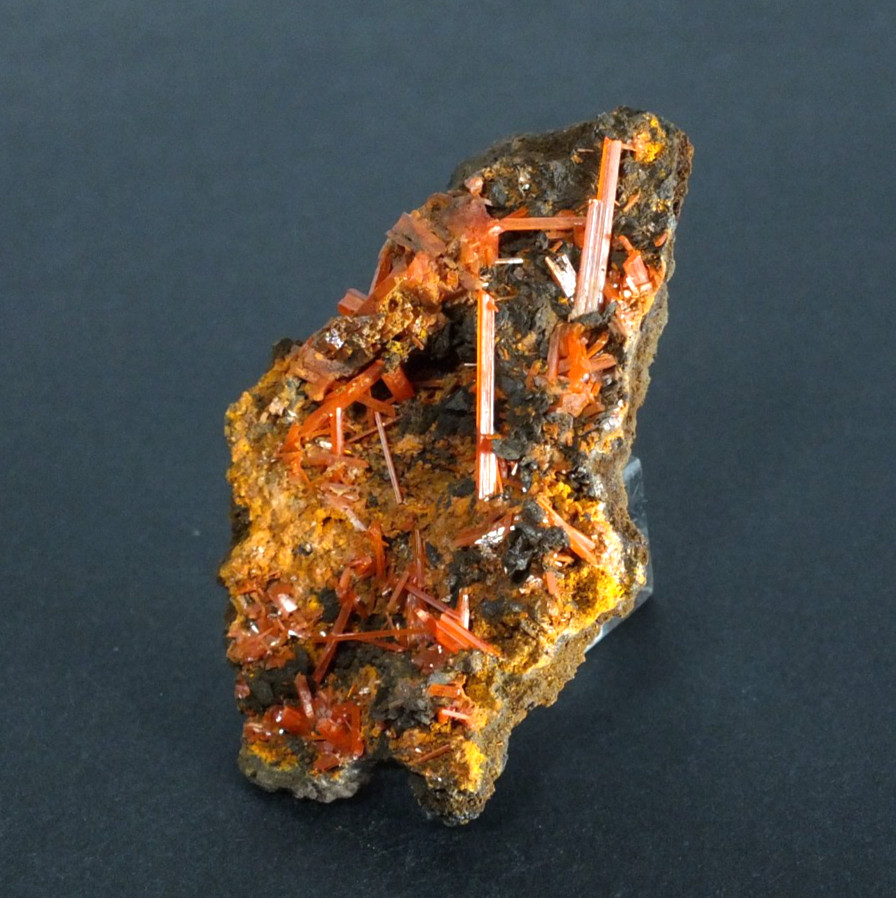 Crocoite Crystals. Adelaide Mine Dundas. Tasmania Australia (EA12007)