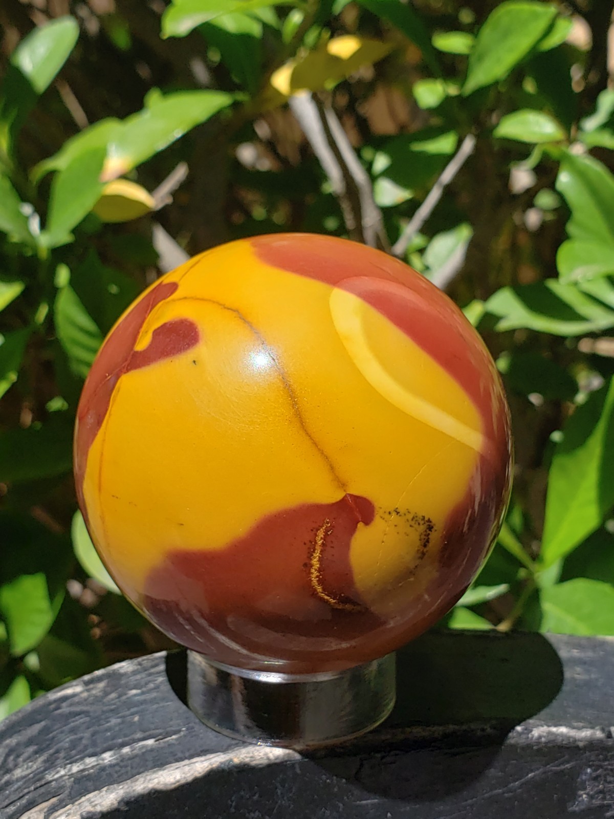 2.5″ Mookaite Jasper Crystal Sphere Ball Orb, 341g or 12 oz