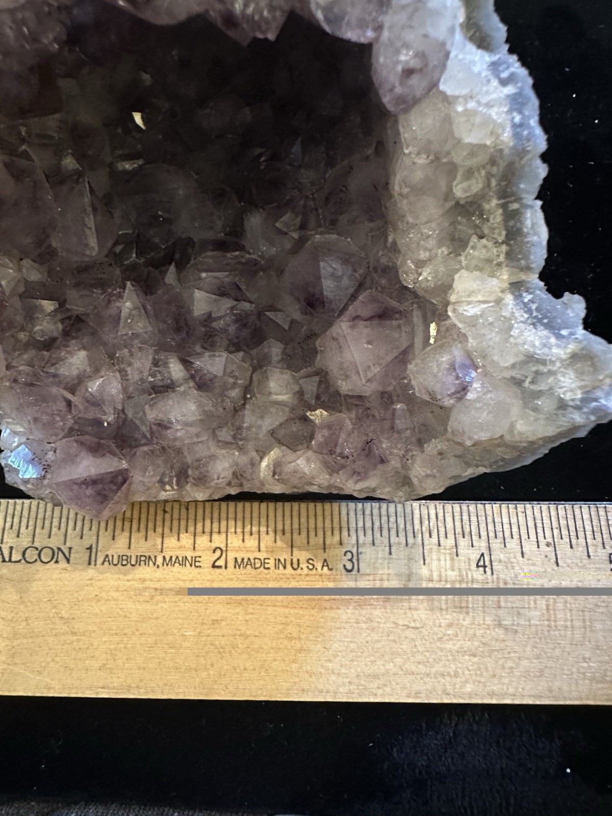 Natural Amethyst Crystal Geode Half – 2 lb Purple Quartz Display Specimen
