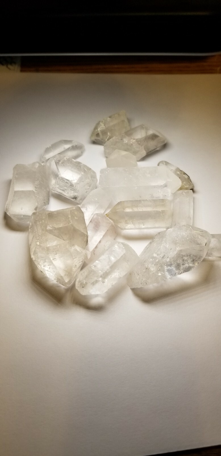 1/2 lb Natural Clear Quartz Crystal Mixed Size Points Jewelry Brazil Mineral