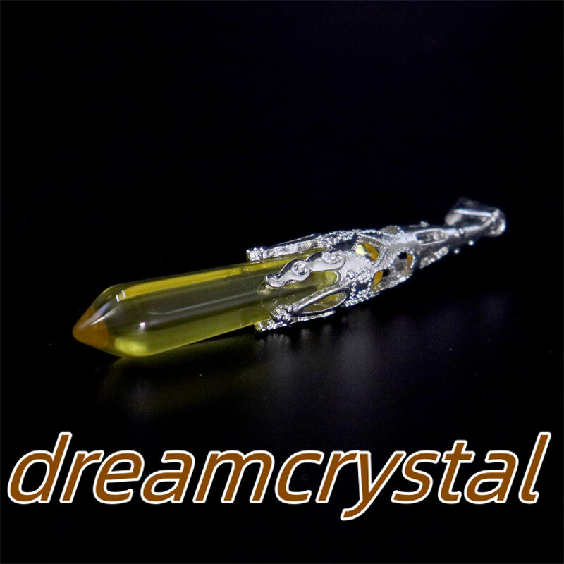 50pcs Mix Natural Quartz Crystal Alloy Soul Pendulum Pendant Reiki Random Gift