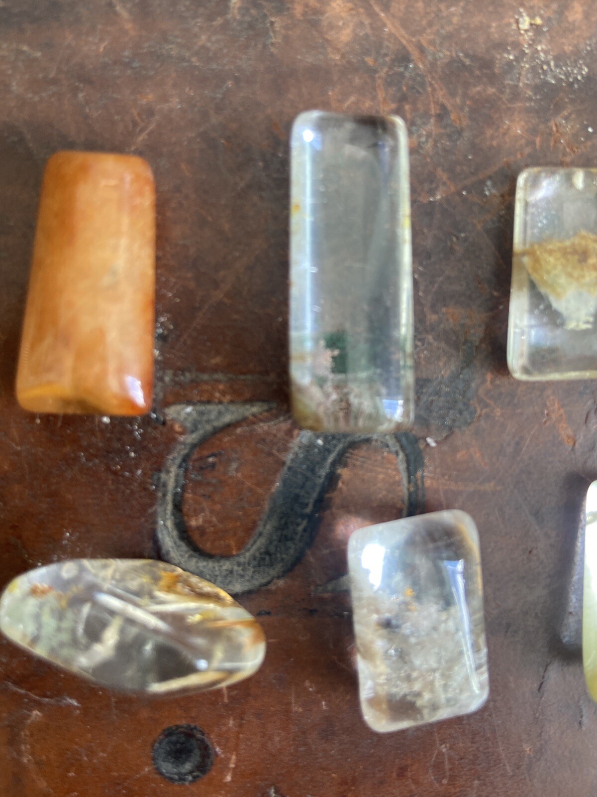 Mixed Wholesale Gemstone Crystal Rectangular Tablets – Lodalite, Rabbit Hair