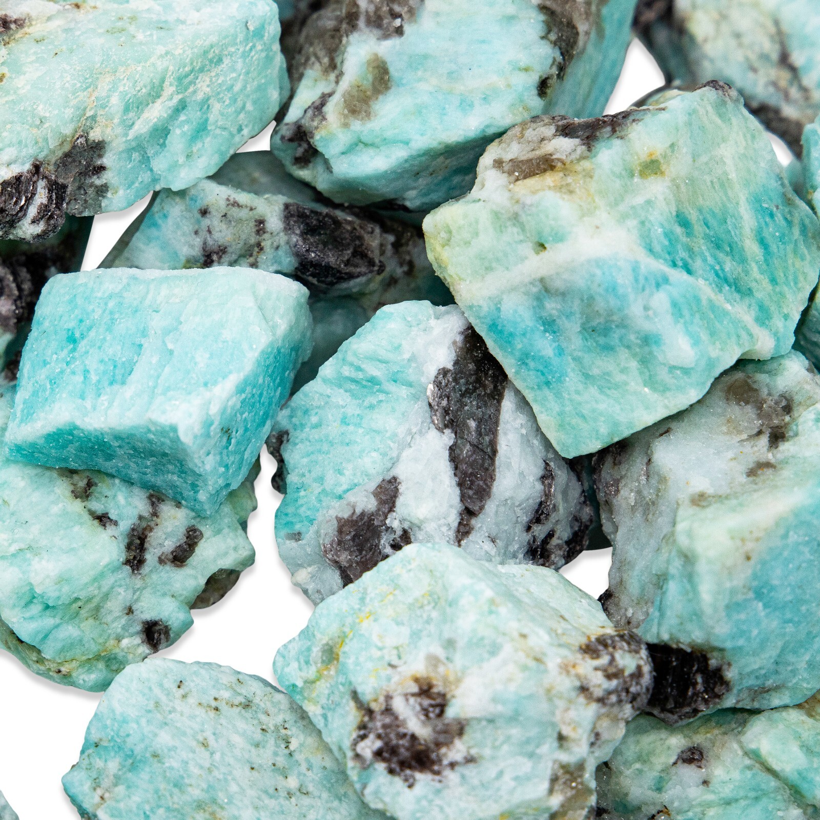 Raw Amazonite Crystal – Bulk Wholesale Rough Stones – Amazonite Gemstone Brazil