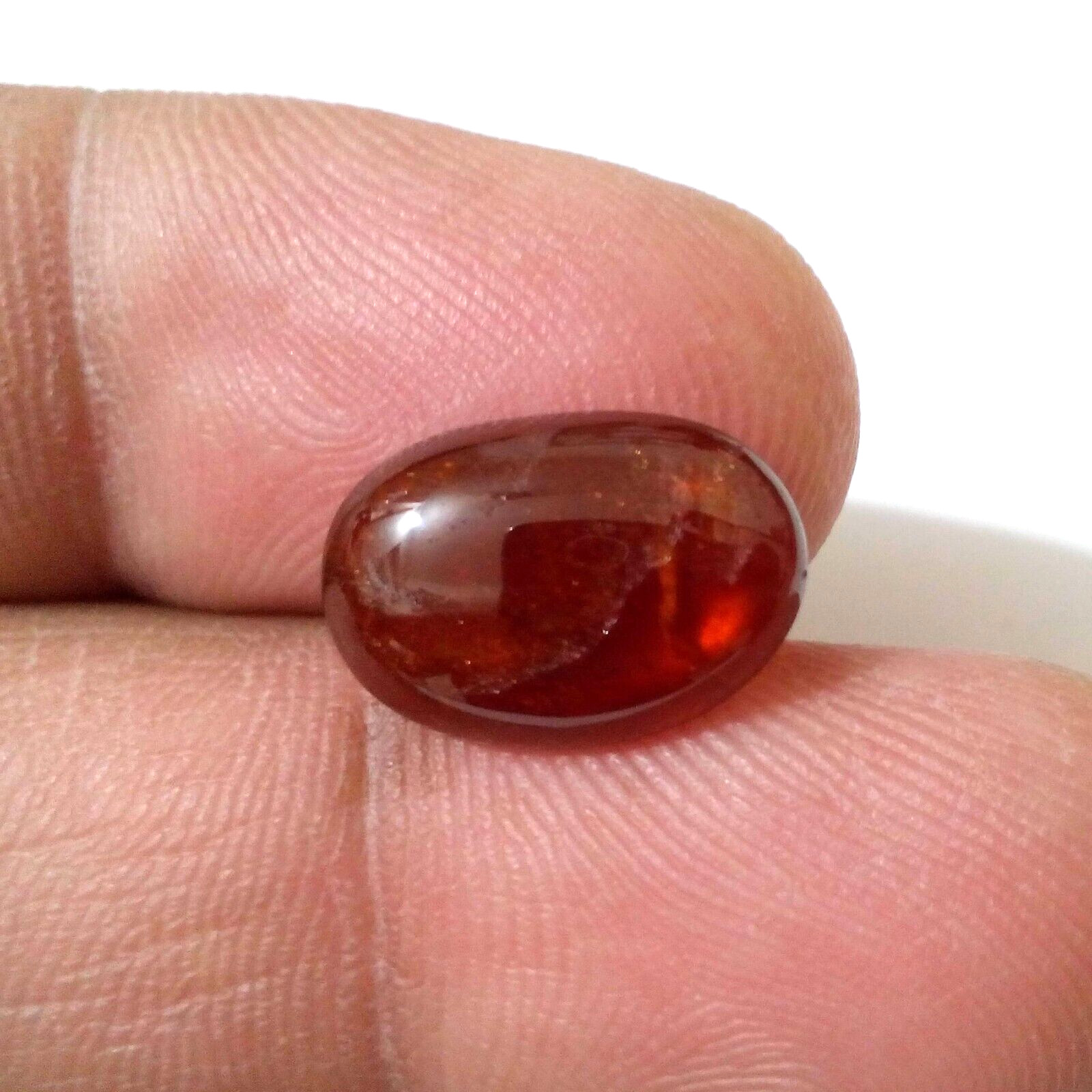 Stunning Fine Hessonite Garnet Cabochon Oval 5.85 Crt Loose Gemstone For Jewelry
