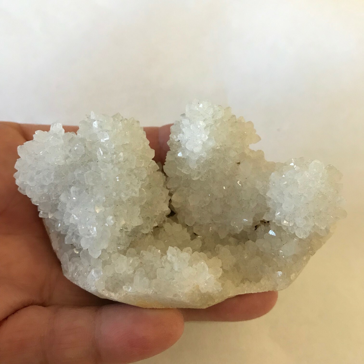 Apophyllite Crystal Cluster Specimen White Green Matrix 186 Grams 3.5″ FREE SHIP