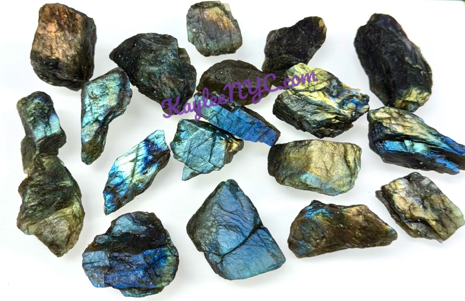 Wholesale Lot 2 Lbs Natural Labradorite Rough Crystal Healing Energy