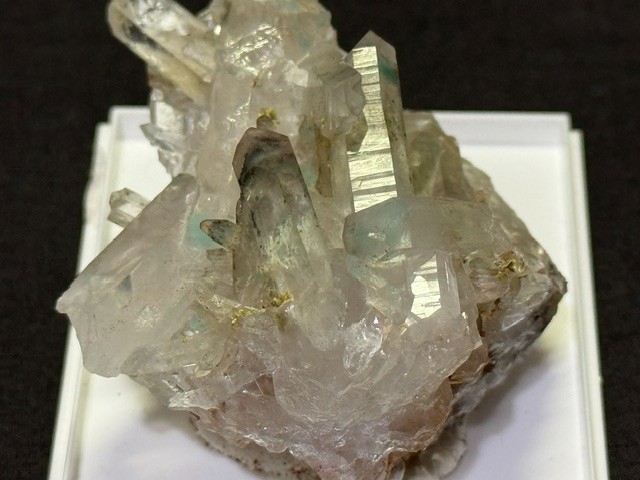 SEE VIDEO: RARE AJOITE INCLUDED QUARTZ CLUSTER, MESSINA MINE ,SOUTH AFRICA