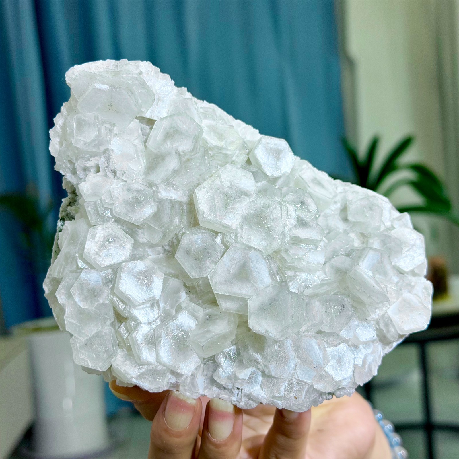 2.20LB Natural String of Copper Coins Calcite/Fluorescent Glow Under UV Light