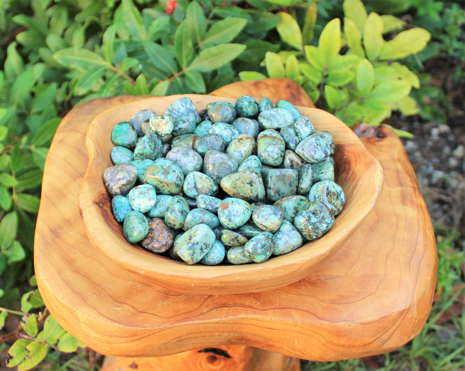 African Turquoise Tumbled Stones: Choose Ounces or lb Bulk Wholesale Lots