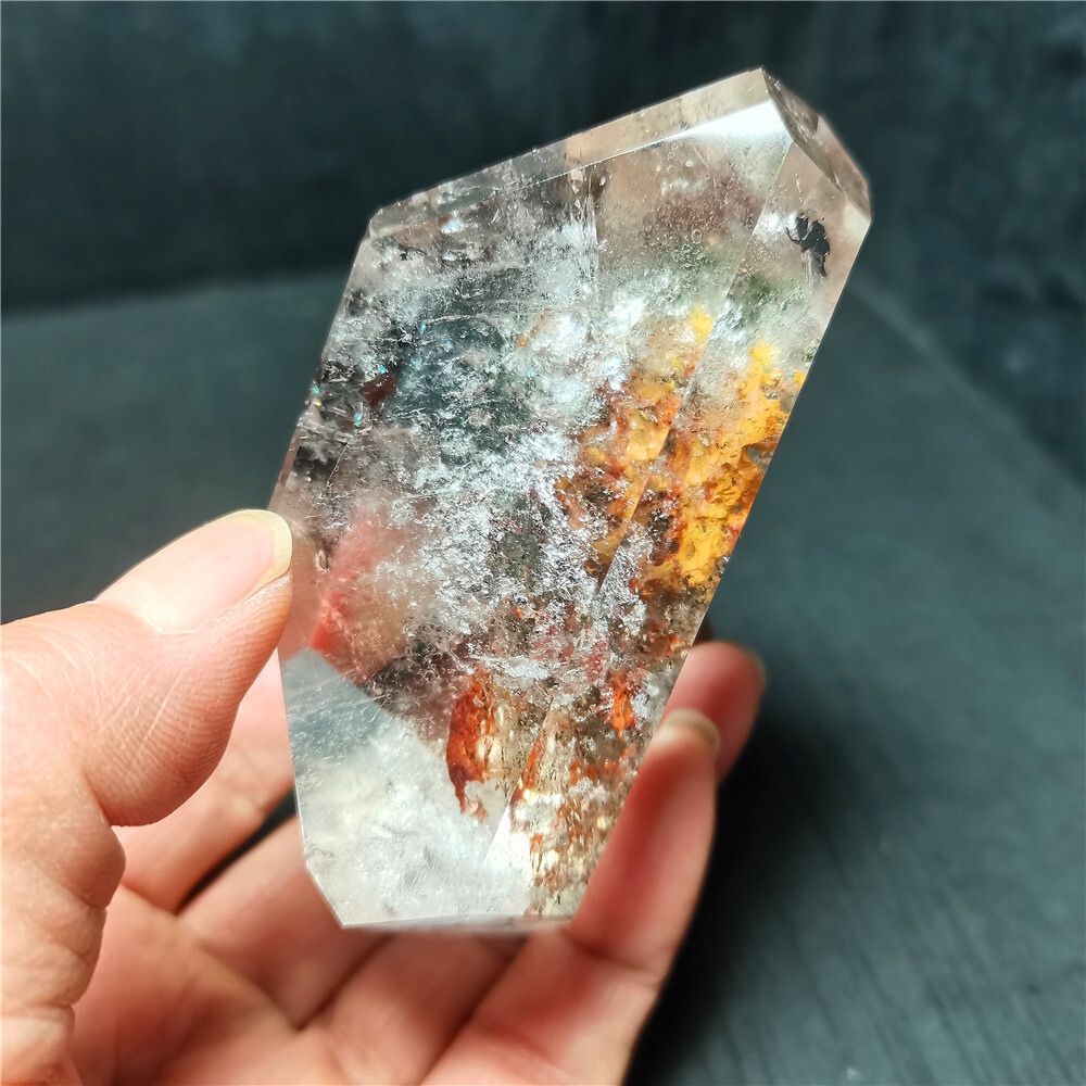 Rare Natural Garden Phantom Quartz Scenic Quartz Energy Crystal Healing CY48