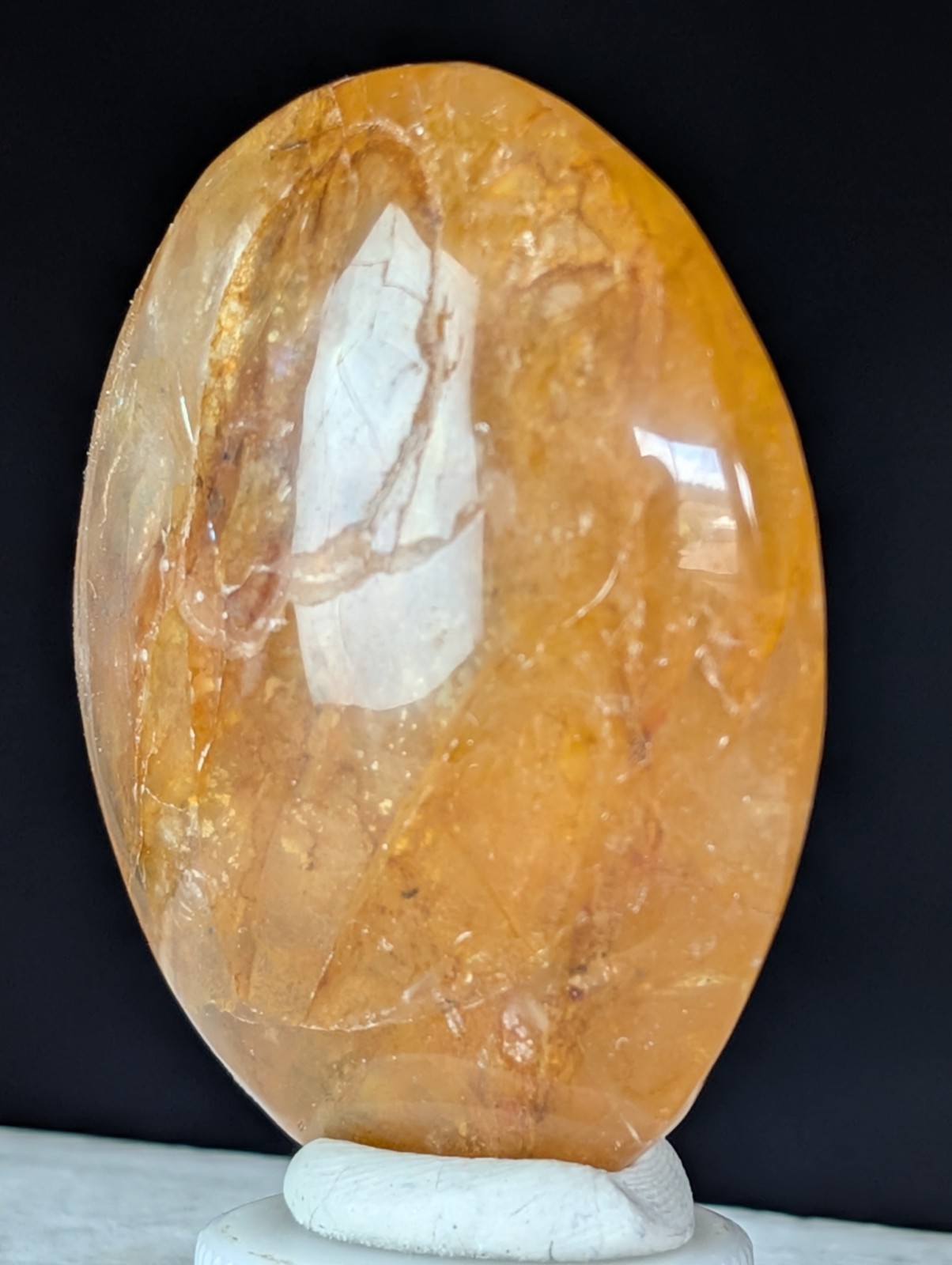 Golden Healer Palmstone Crystal Gemstone Healing Chakra Reiki