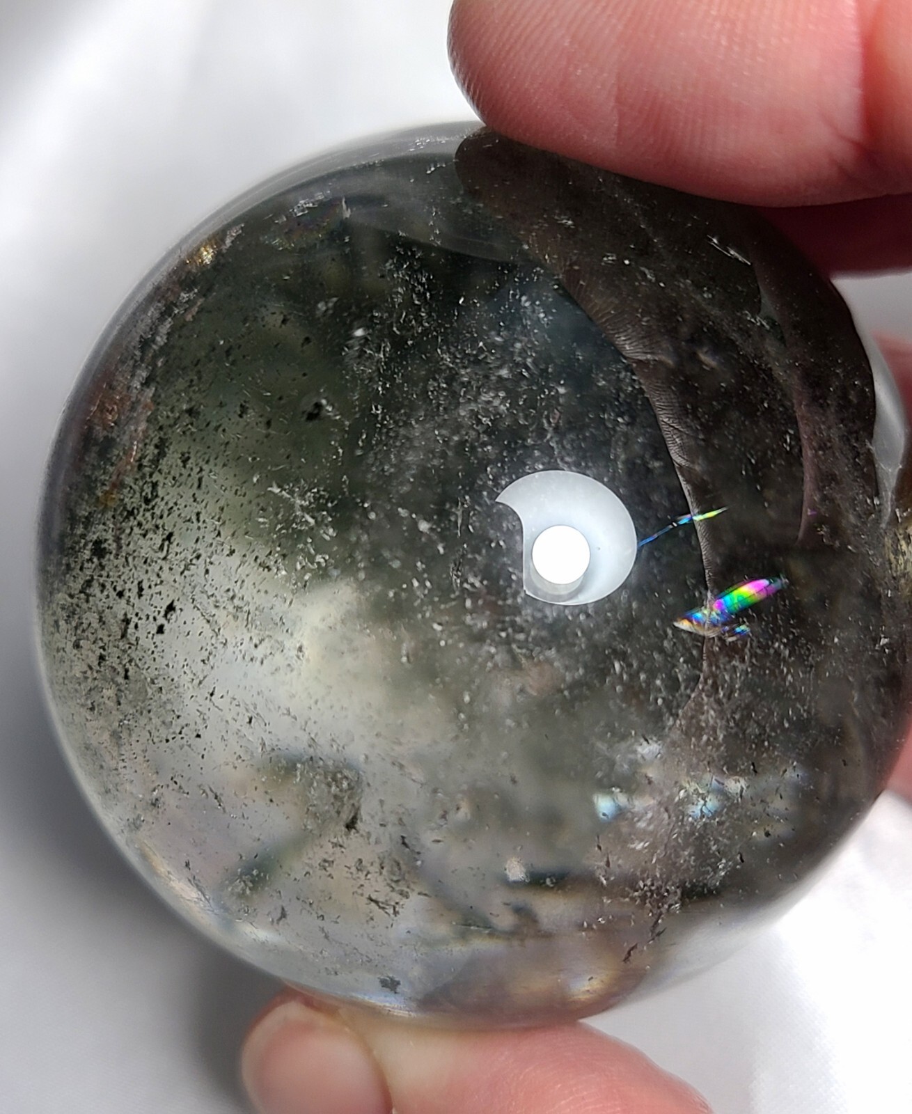 2″ 51mm 179g AA++ Stunning Garden Quartz Massive Rainbows Sphere Crystal Ball