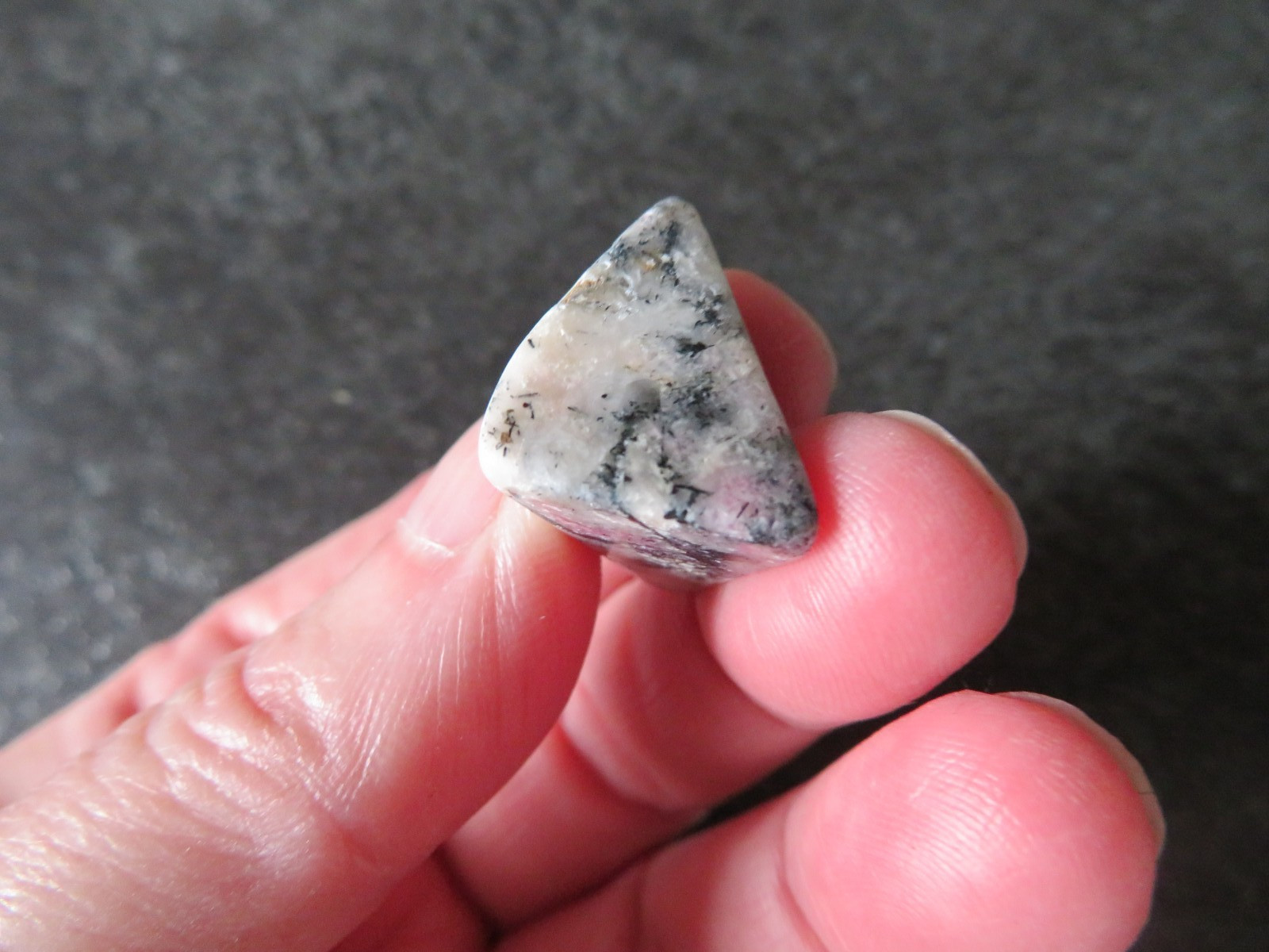 ULTRA RARE TUGTUPITE (6.2 grams / 26 mm) NATURAL TUMBLESTONE (E6) GREENLAND