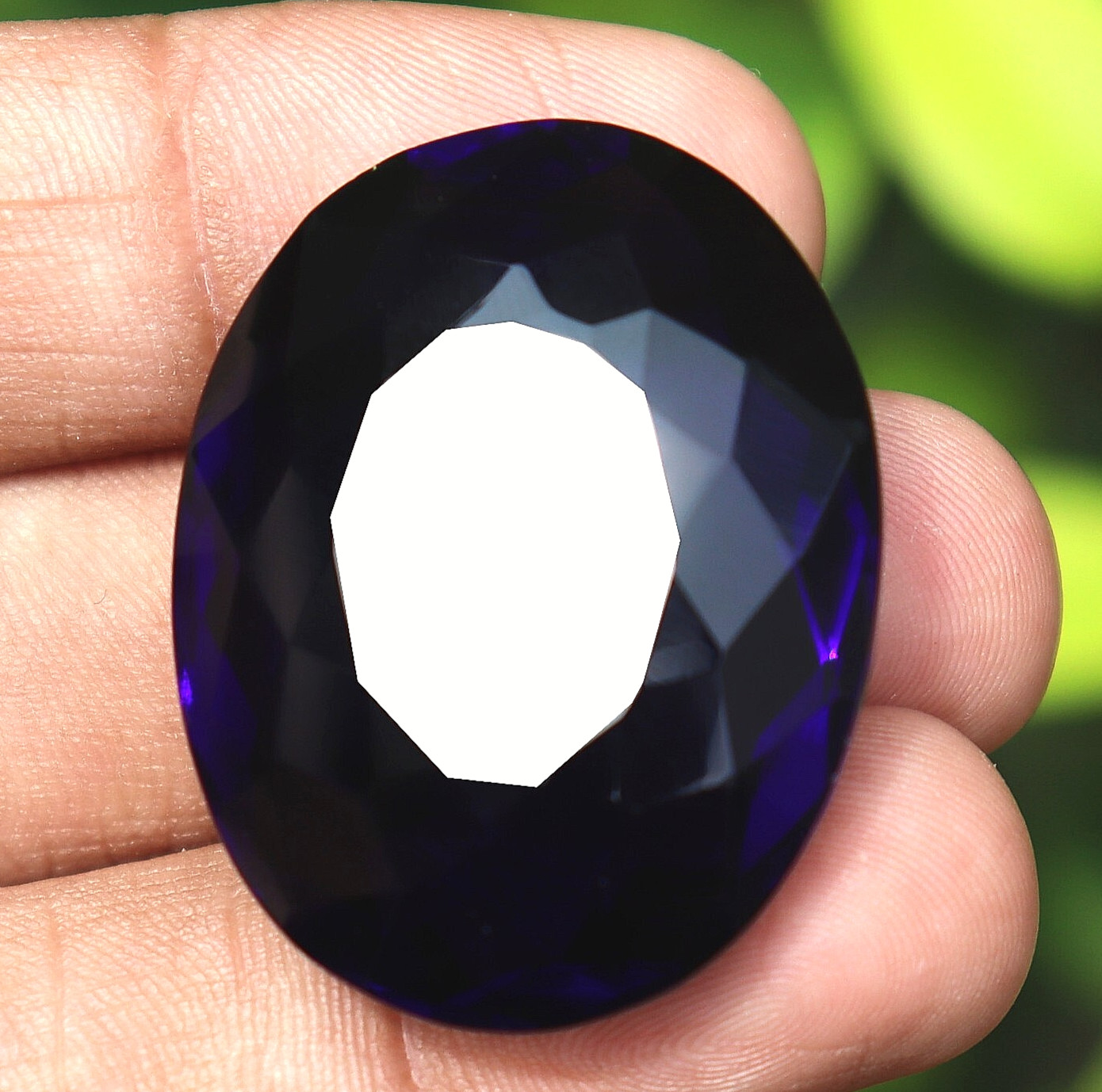 Oval Shape 76.05 Ct Certified Loose Gemstone Purple Amethyst Natural Gemstone
