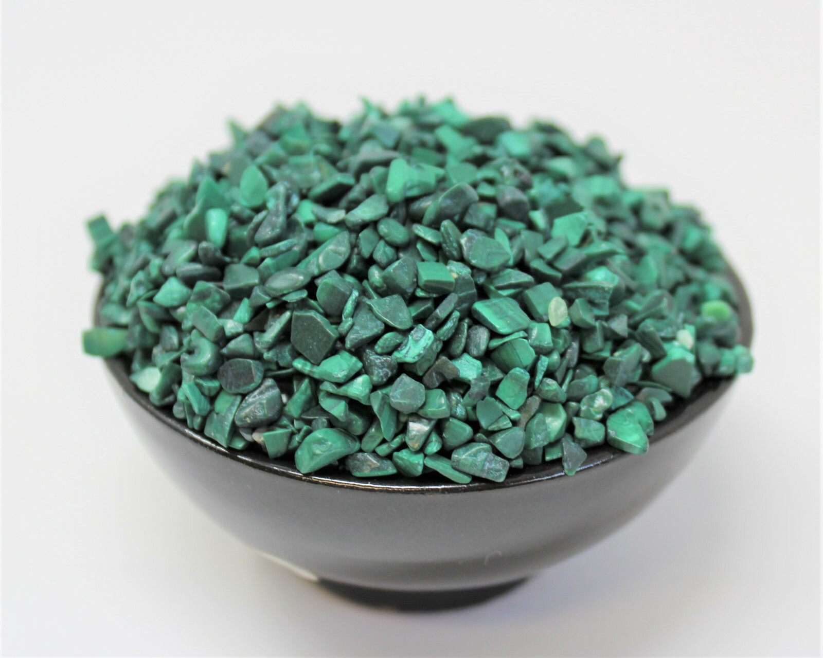 Malachite Semi Tumbled Gemstone Mini Chips 3-6 mm, ‘A’ Grade Wholesale Bulk Lot