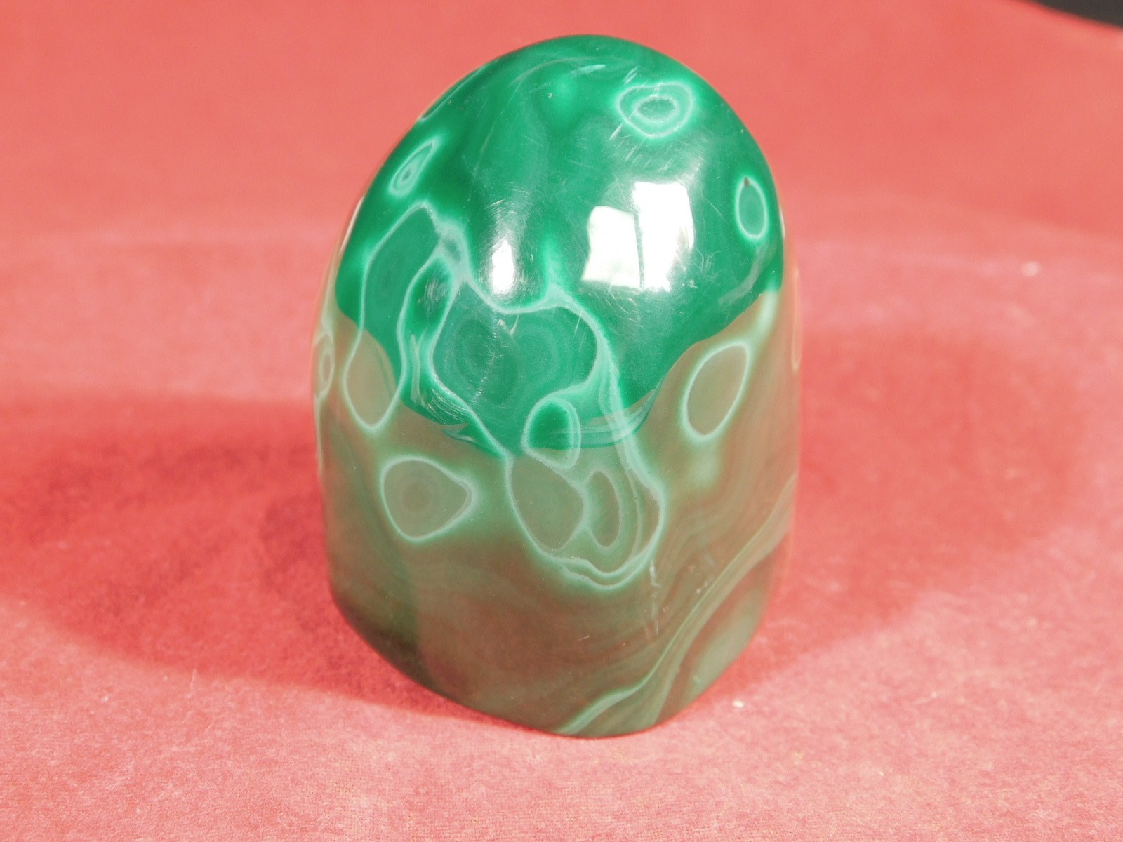 Big! Polished Deep GREEN Malachite STALACTITE or Stalagmite From the Congo 356gr