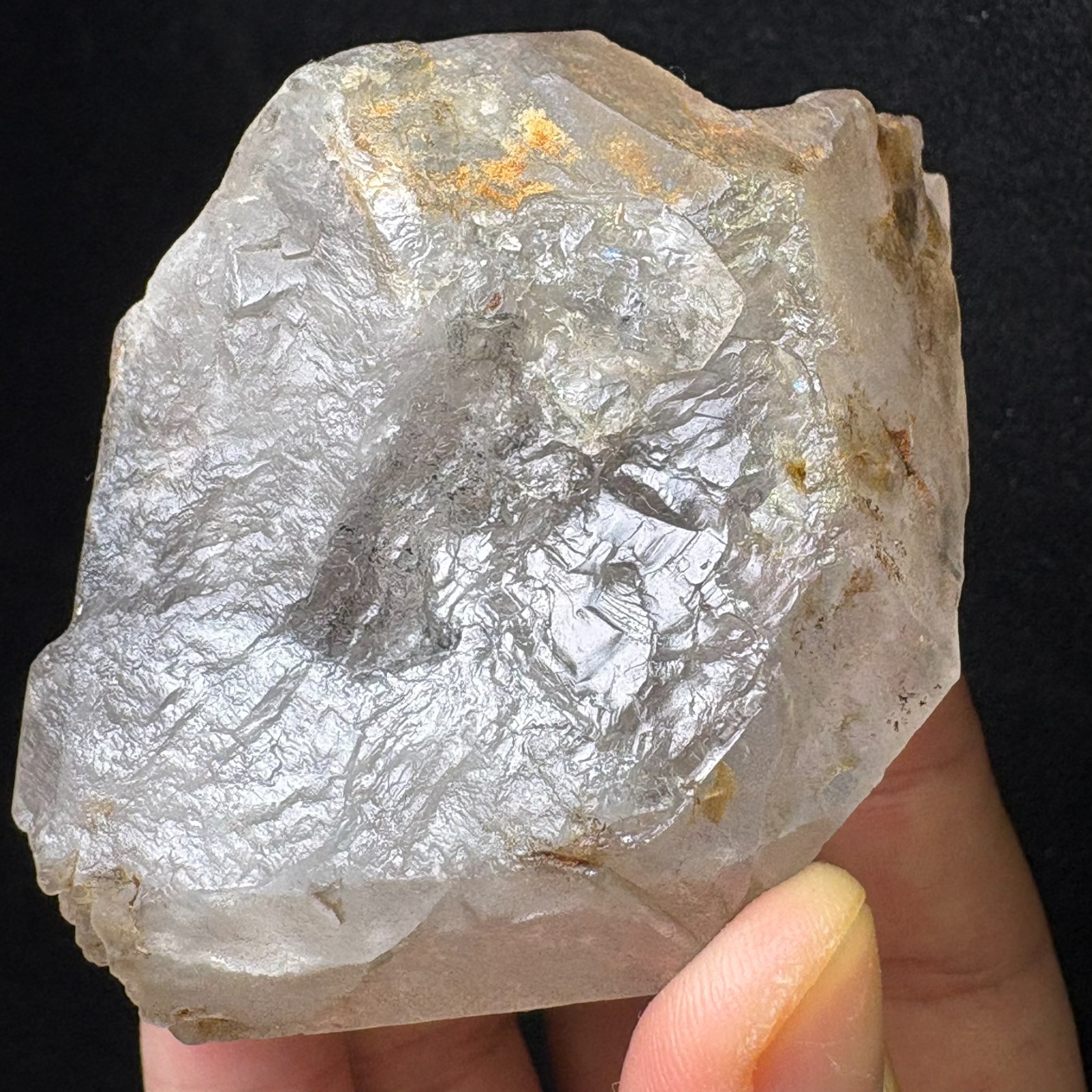 Natural Large Herkimer Quartz w/ Movinging Inclusion Raw Mineral Rare Specimen