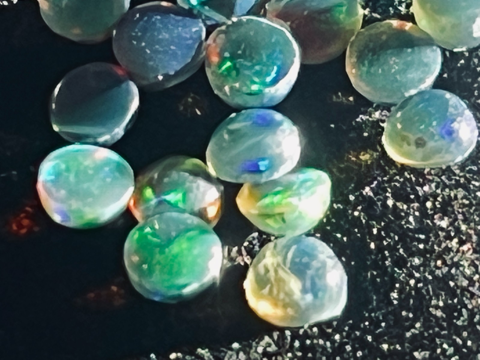 High Quality Ethiopian Black Opals for Jewelry Design 1.45cts