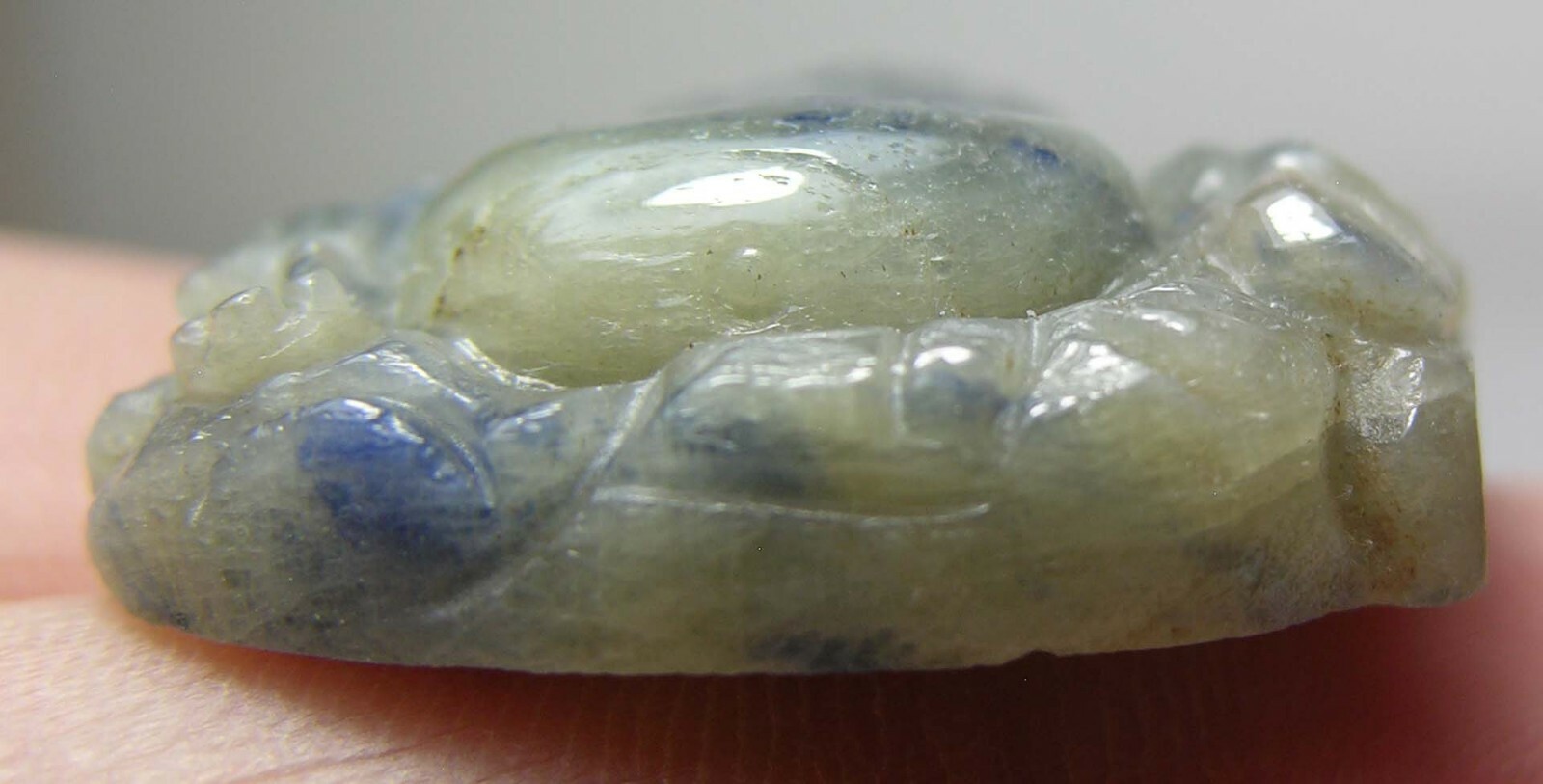 #4 Vietnam 47.60ct 100% Natural Sapphire Buddha Carving Pendant 9.50g 27.00mm