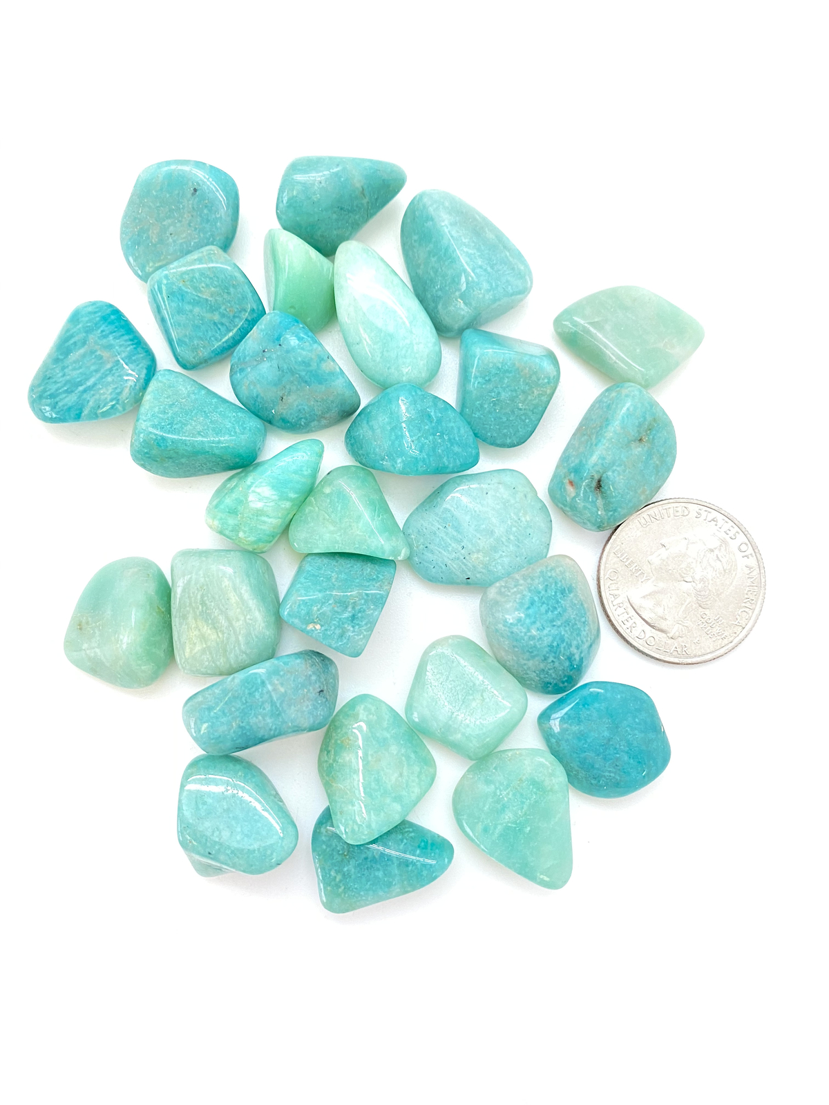 Amazonite Tumbled Stone – Polished Natural Amazonite Crystal from Mozambique