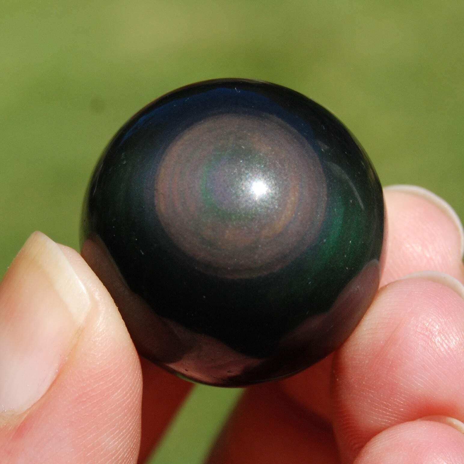 ONE Rainbow Obsidian Crystal Sphere 25mm to 30mm