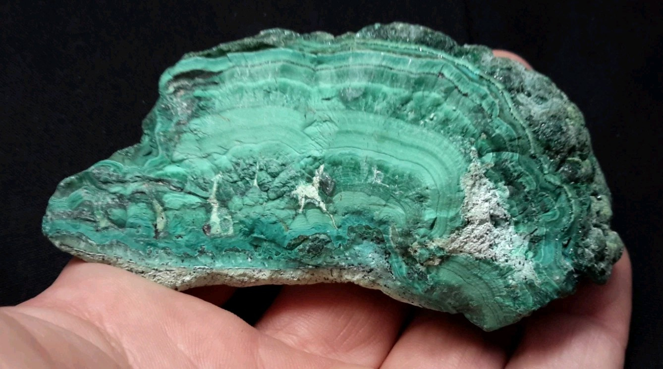 3.5″ MALACHITE from Katanga, Democratic Republic of the Congo
