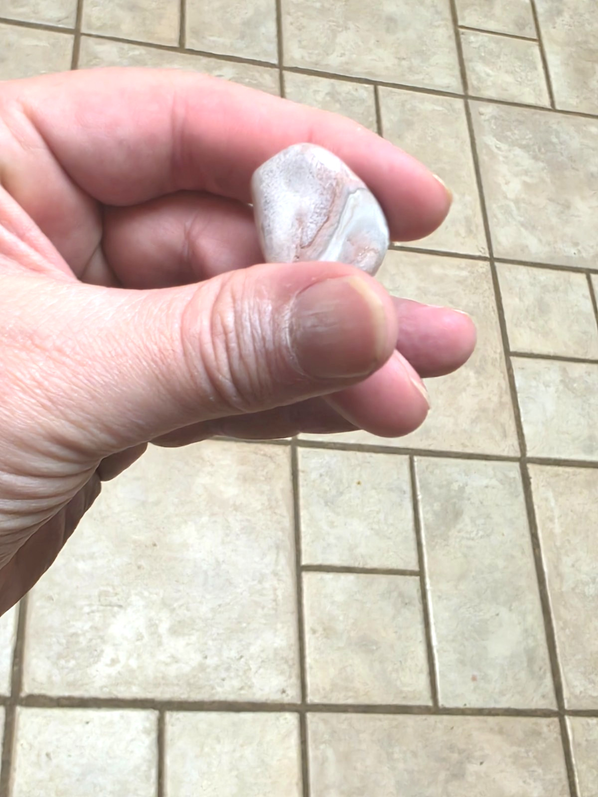 POLISHED BEAUTIFUL BOTSWANA AGATE, Banding & cluster eyes Pink / Grey