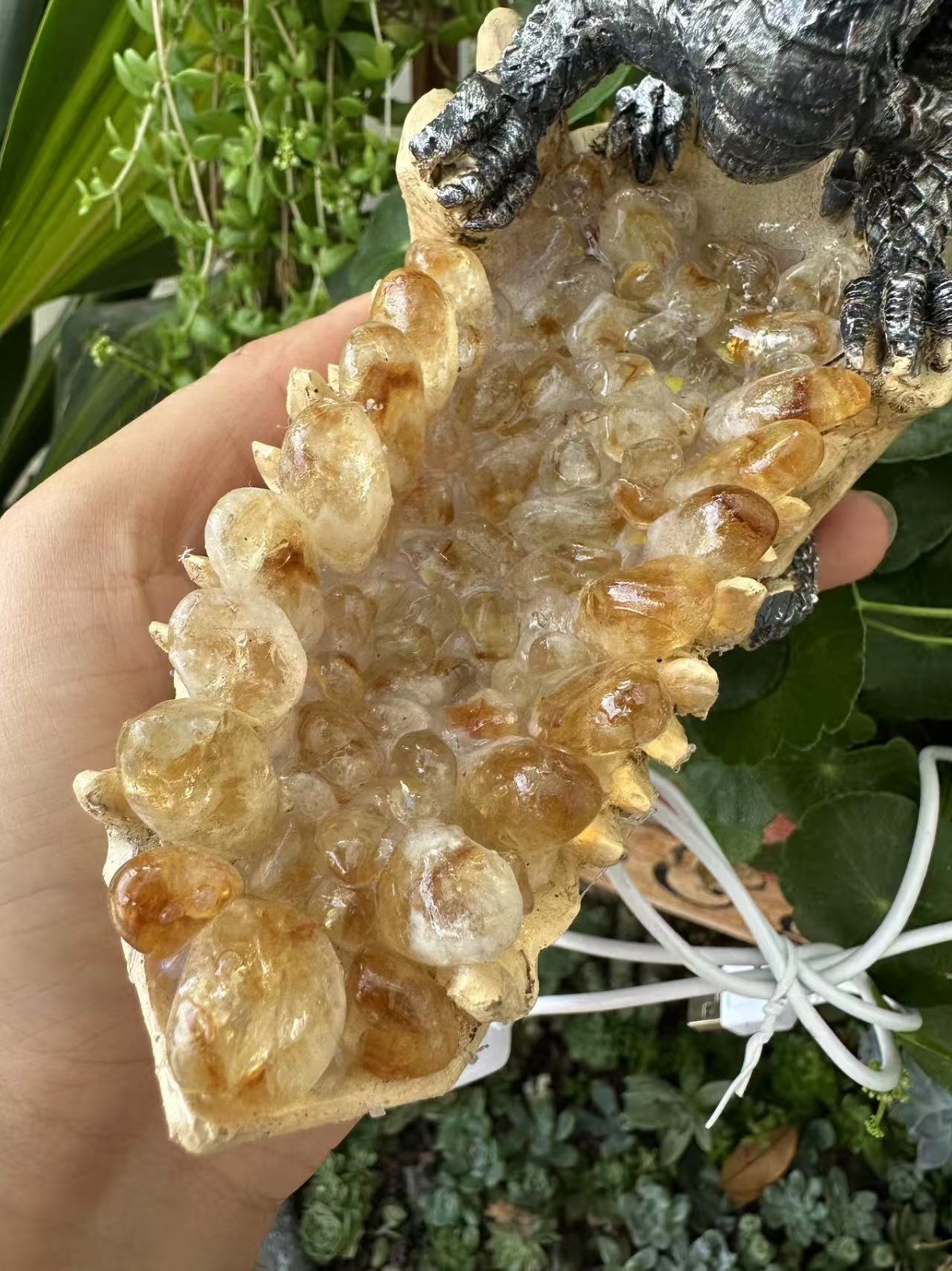 1pc natural citrine crystal cluster quartz mineral crystal energy lampdecor gift