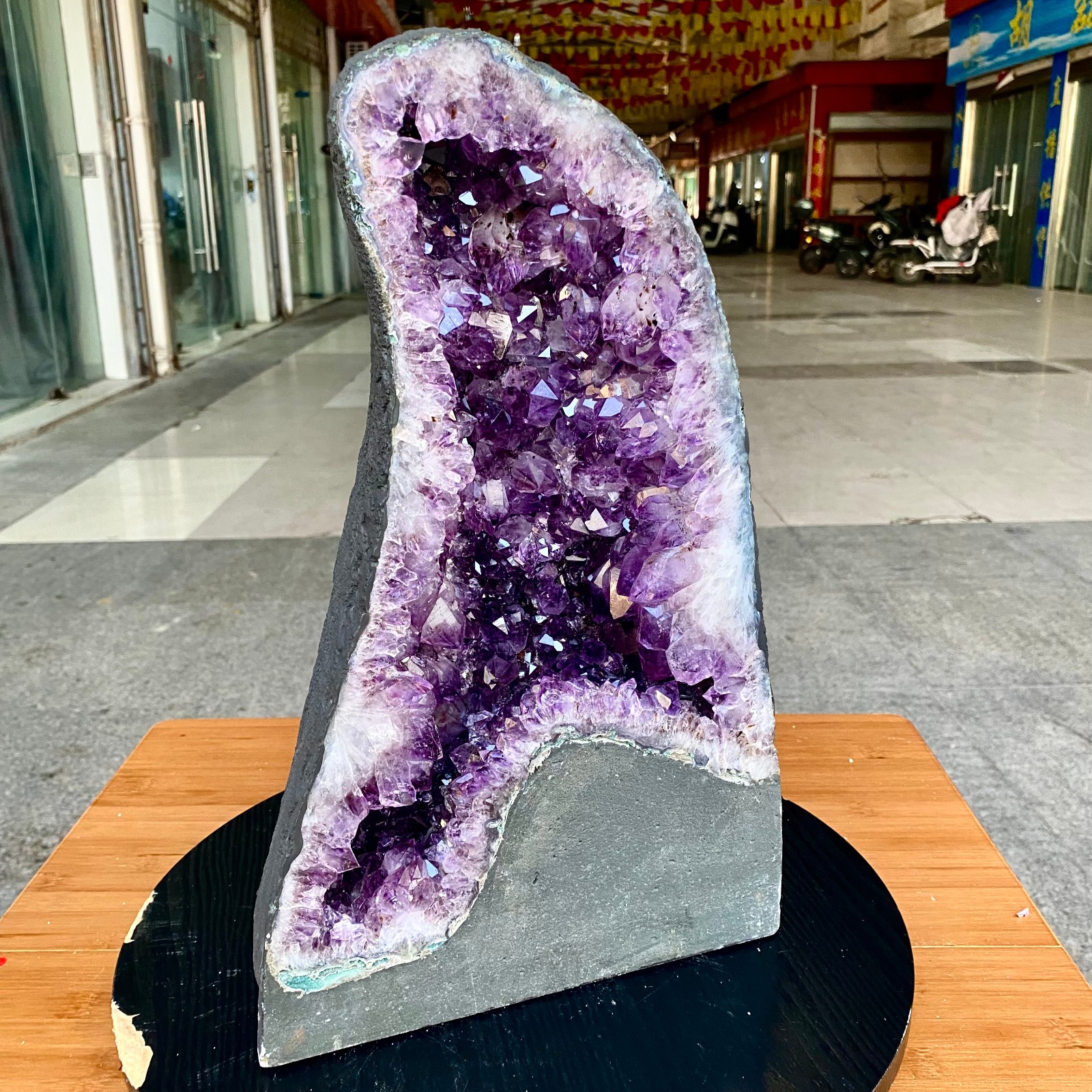 33.5LB Large Natural Amethyst Geode Cathedral Crystal Cluster Specimen Healing