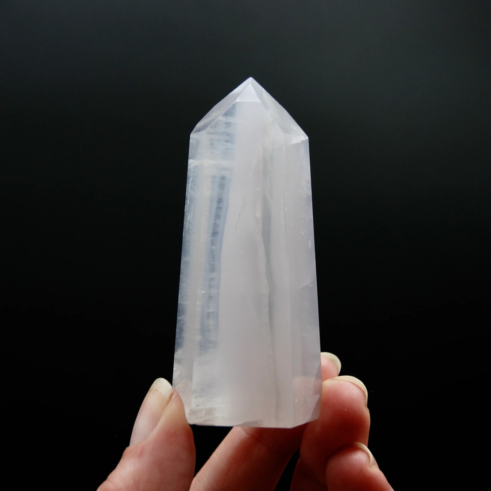 3in 126g Channeler Lavender Yttrium Fluorite Crystal Tower, Argentina