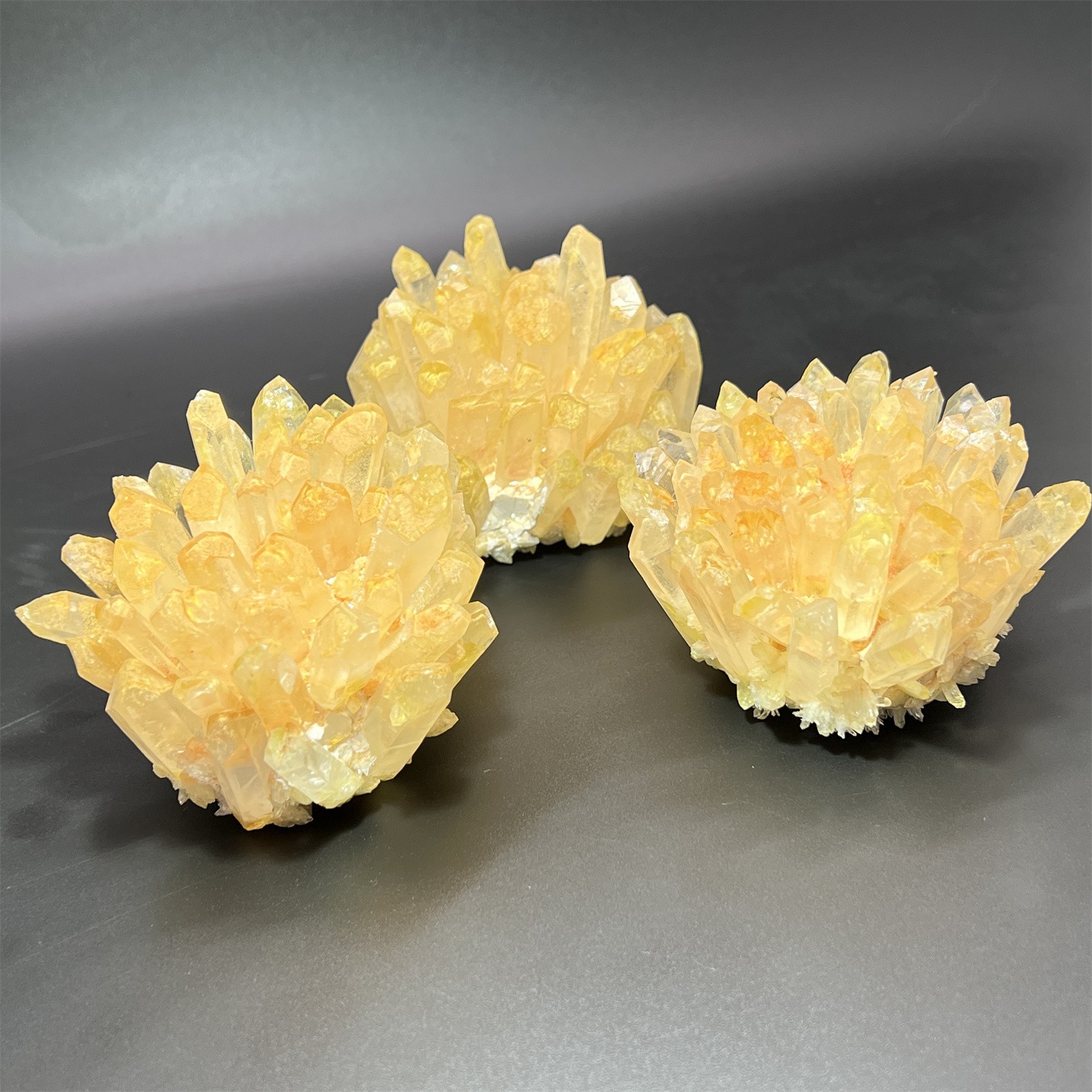 290g+ New Find yellow Phantom Quartz Crystal Cluster Mineral Specimen Random 1PC