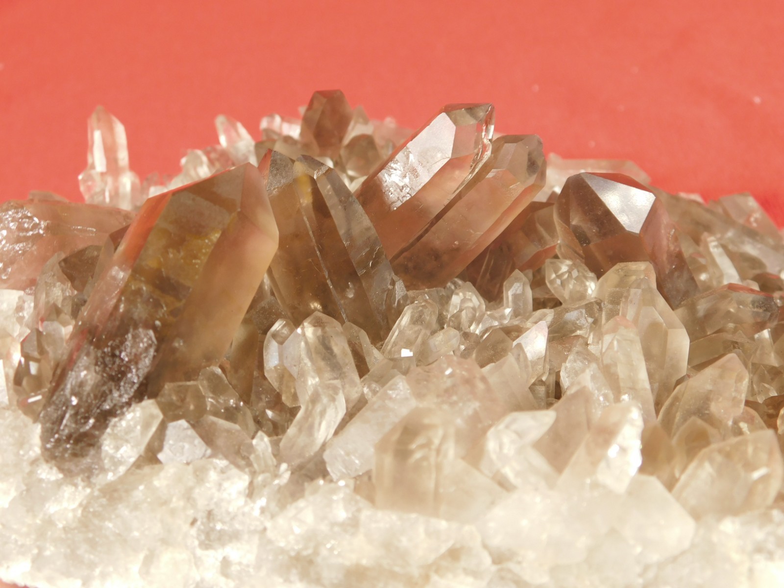 BIG! AAA SMOKY Quartz Crystal Cluster with Stand Brazil 1868gr