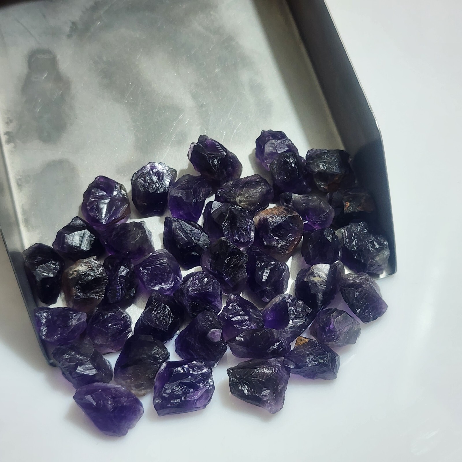 Beautiful Raw Amethyst Crystal Chunks Size 12-16 MM Bulk Lot Amethyst Gemstone