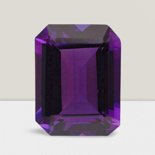 Amethyst Octagon Cut Gemstone 5 Cts – 12×10 mm Lustrous Loose Gem