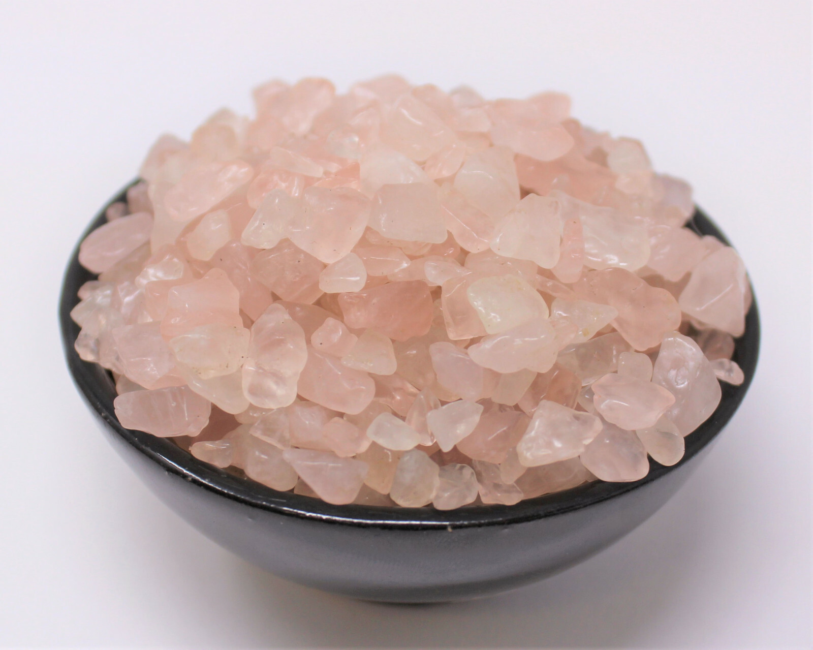 Rose Quartz Semi Tumbled Gemstone Mini Chips 6-8 mm, ‘A’ Grade Wholesale Lots