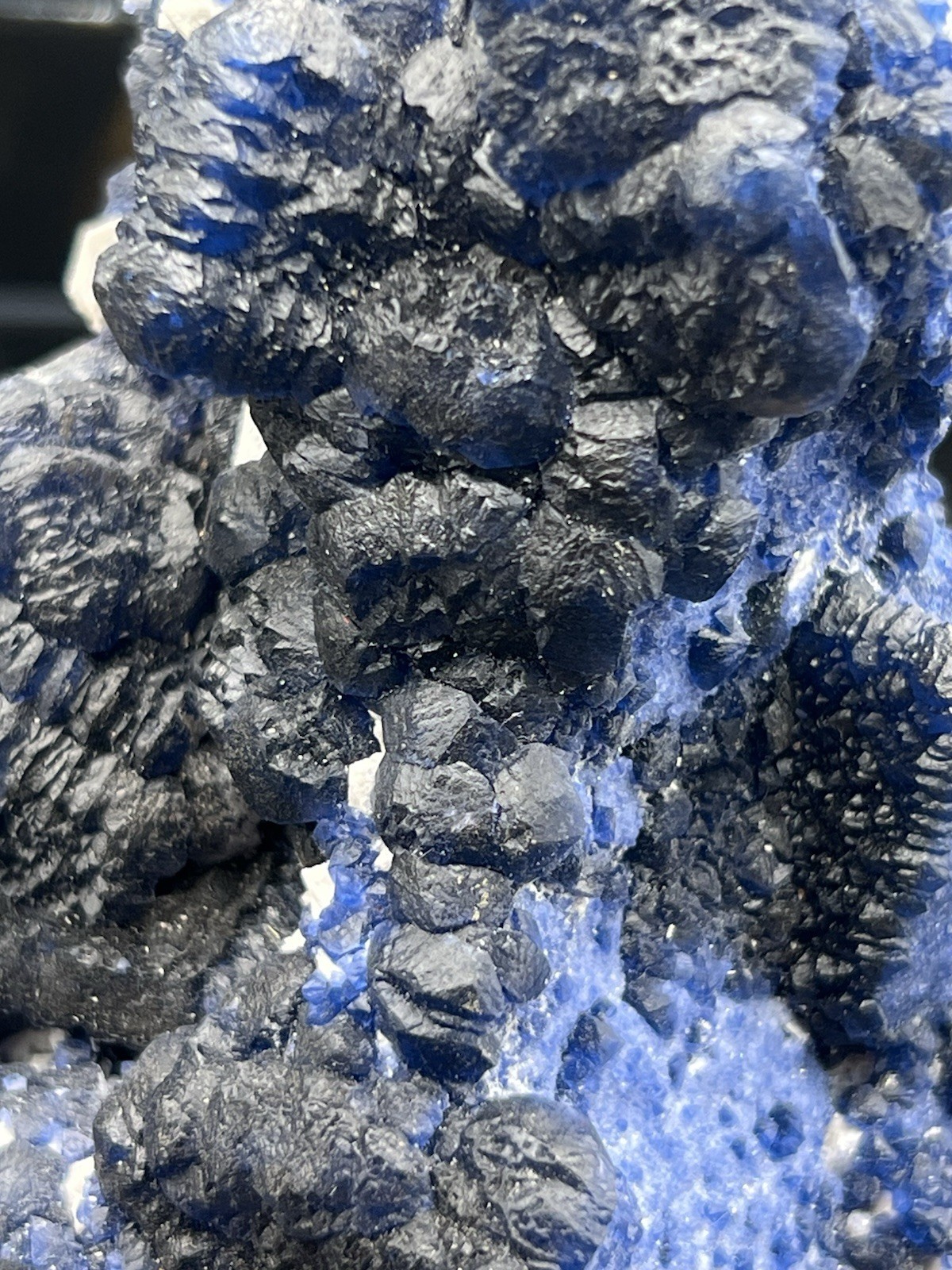 Natural Blueberry Fluorite XL Specimen 2.4lbs Inner Mongolia Free ship & Gift