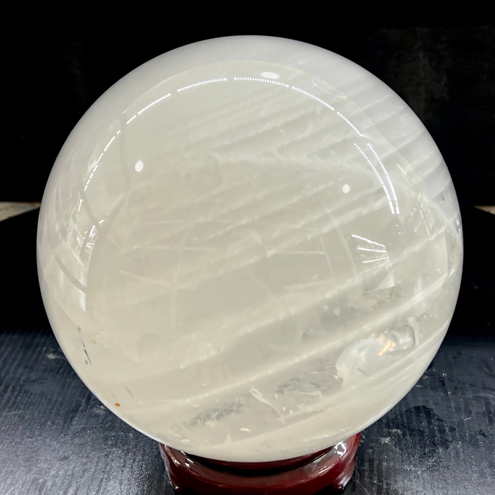 22LB Top Natural Clear Quartz Sphere Crystal Ball Reiki Meditation Gems Gifts
