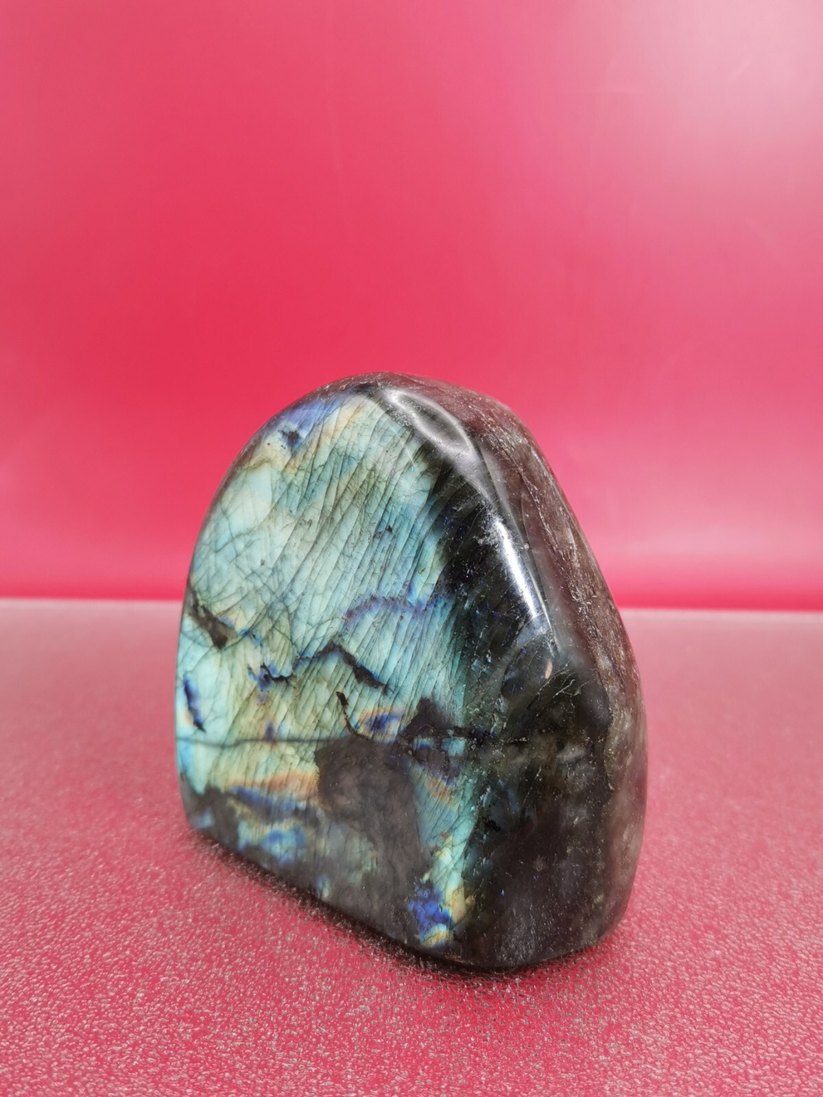 Natural Flash Labradorite Quartz Crystal Freeform Rough Mineral Healing 2+LB