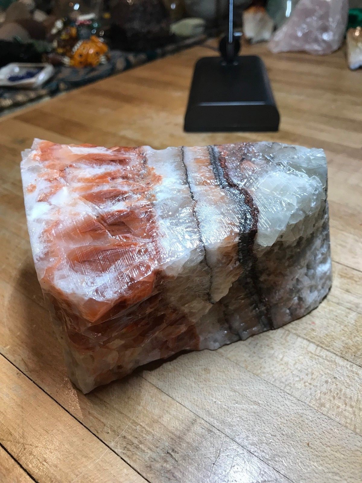 Multicolored Calcite Crystal Mineral Gemstone Medium Natural Rock Specimen 004